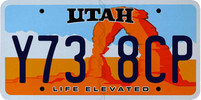UT license plate Y738CP