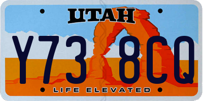 UT license plate Y738CQ