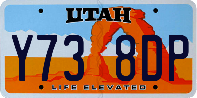 UT license plate Y738DP