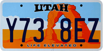 UT license plate Y738EZ