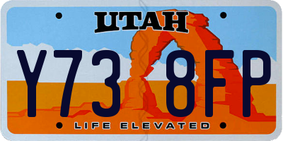 UT license plate Y738FP