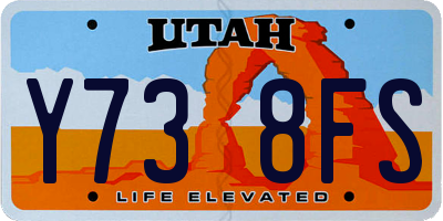 UT license plate Y738FS