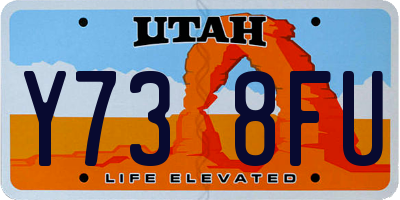 UT license plate Y738FU