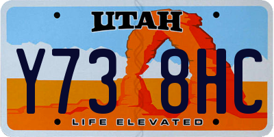UT license plate Y738HC