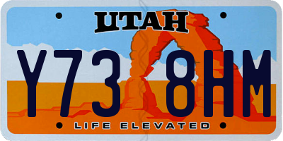 UT license plate Y738HM