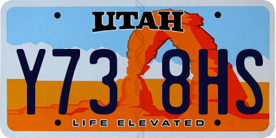 UT license plate Y738HS