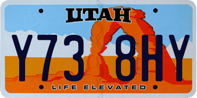 UT license plate Y738HY