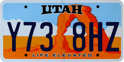 UT license plate Y738HZ