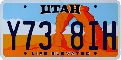 UT license plate Y738IH