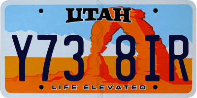 UT license plate Y738IR