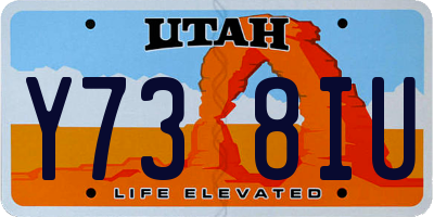 UT license plate Y738IU
