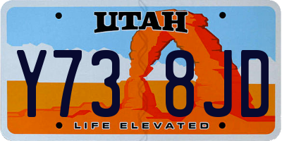 UT license plate Y738JD
