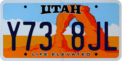 UT license plate Y738JL