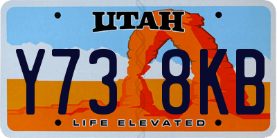 UT license plate Y738KB