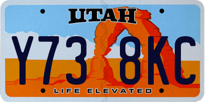 UT license plate Y738KC