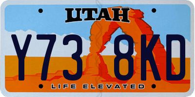 UT license plate Y738KD