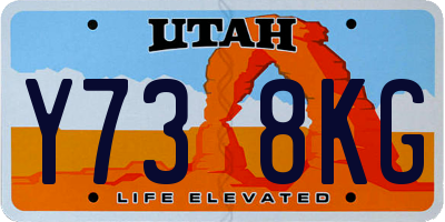UT license plate Y738KG