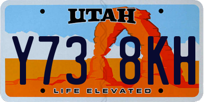 UT license plate Y738KH