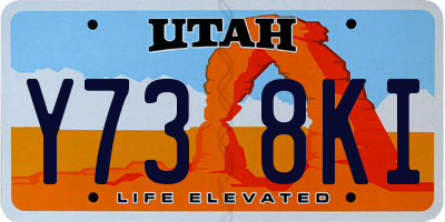 UT license plate Y738KI