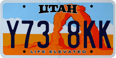 UT license plate Y738KK