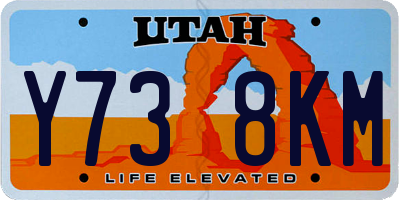 UT license plate Y738KM