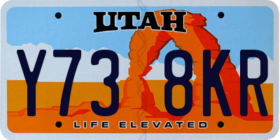 UT license plate Y738KR