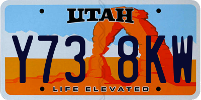 UT license plate Y738KW