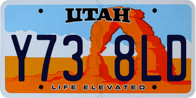 UT license plate Y738LD