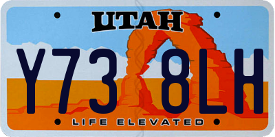 UT license plate Y738LH