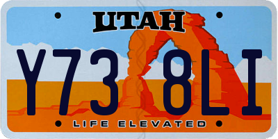 UT license plate Y738LI