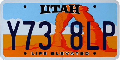 UT license plate Y738LP