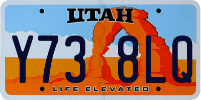 UT license plate Y738LQ