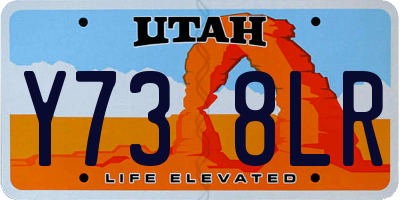 UT license plate Y738LR