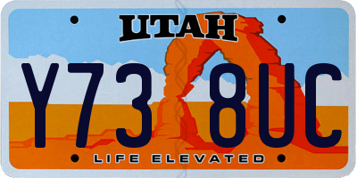 UT license plate Y738UC