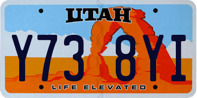 UT license plate Y738YI