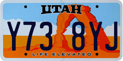 UT license plate Y738YJ