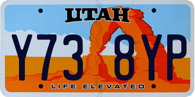 UT license plate Y738YP