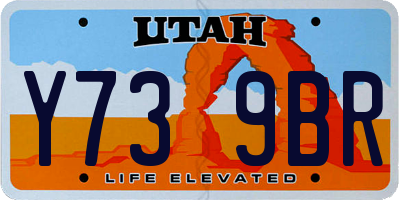 UT license plate Y739BR