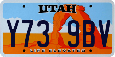 UT license plate Y739BV