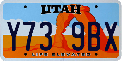 UT license plate Y739BX