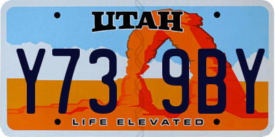 UT license plate Y739BY