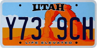 UT license plate Y739CH