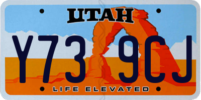 UT license plate Y739CJ