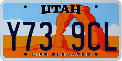 UT license plate Y739CL