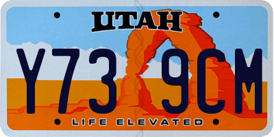 UT license plate Y739CM