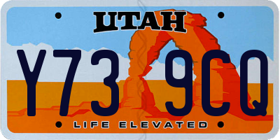 UT license plate Y739CQ