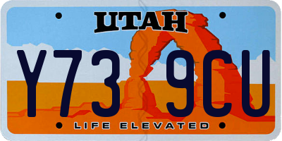 UT license plate Y739CU