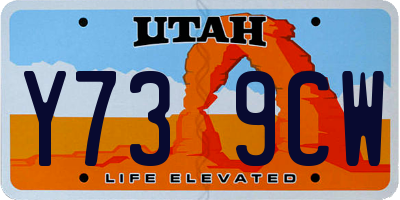 UT license plate Y739CW