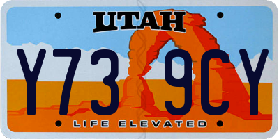 UT license plate Y739CY