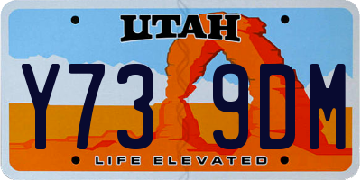 UT license plate Y739DM